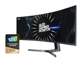 Samsung 49-inches QLED Curved Gaming Monitor (LC49RG90SSMXUE) – Black